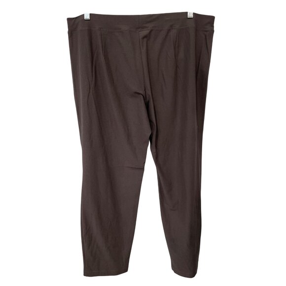 Eileen Fisher Pants Plus Size 1X Elastic Waist Pull On Stretch Business Casual - Picture 2 of 6